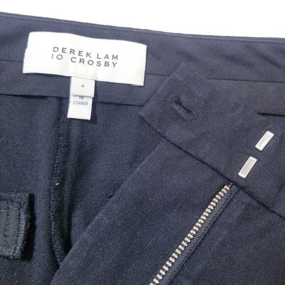 Derek Lam 10 Crosby Black Pants Wide Flare Legs - Picture 4 of 13